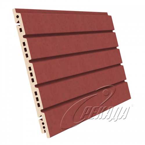 Фасадная терракота - Темно-терракотовая рустованная